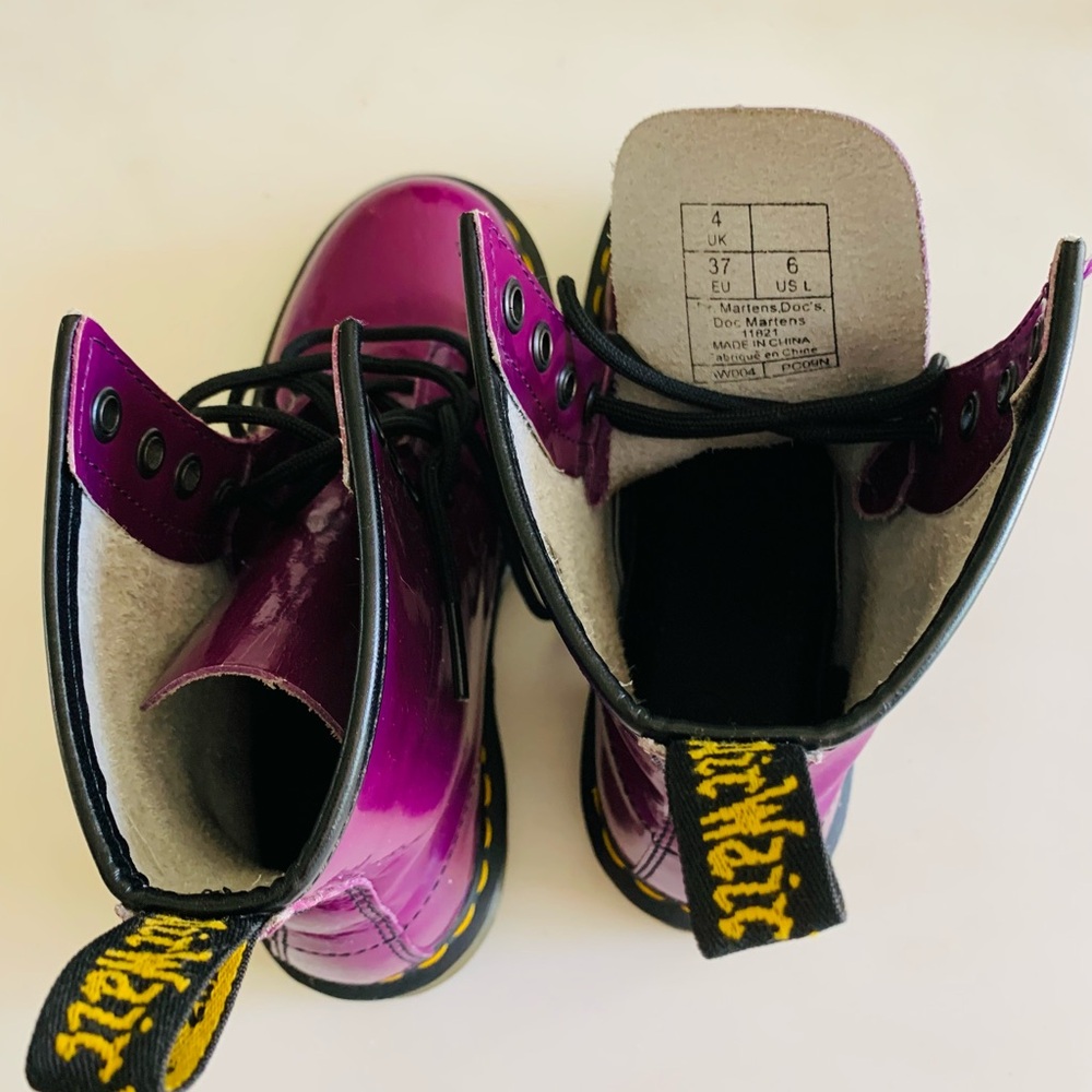 Dr. Martens Purple Boots - Picture 5 of 6